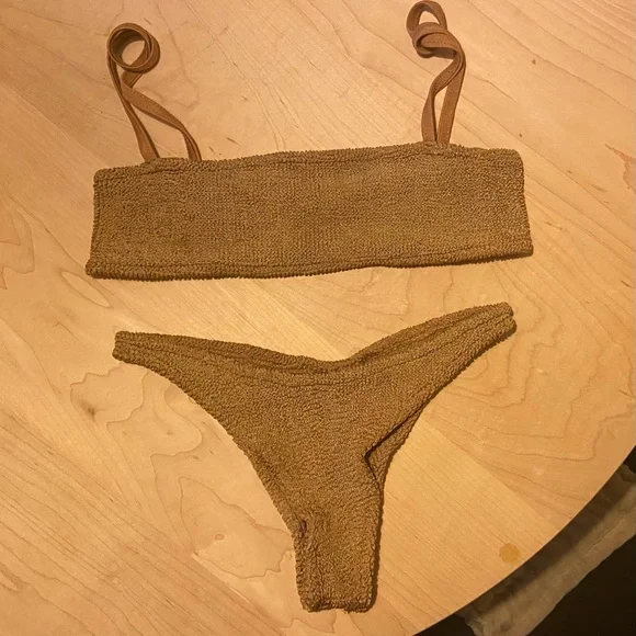 Hunza G Gigi Bikini Metallic Bronze
